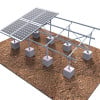 Zn-Al-Mg Steel Solar Ground Mounting